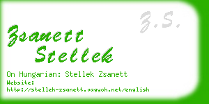 zsanett stellek business card